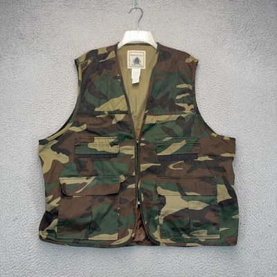 Chaleco Territorio del Noroeste Para Hombres 2X Verde Camuflaje Cremallera Completa Pato Caza Aire Libre Senderismo Foto 1 de 4