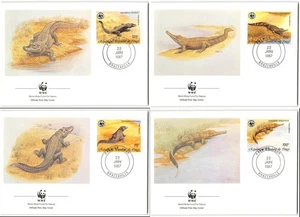 Congo-People's Republic #C367-70 WWF FDC's, 1997 - Picture 1 of 1