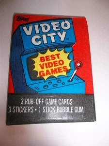 1983 Topps Video City unsealed pack no gum - Bild 1 von 1