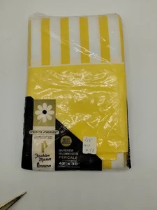 Penneys Penn Prest Fashion Manor Perkal Kissenbezüge 42x38" gelb gestreift - Bild 1 von 7