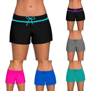 Bañador Pantalones Cortos de Playa Pantalones Bikini Para Mujer Natación Natación Yoga Pantalones Traje de Baño - Imagen 1 de 19