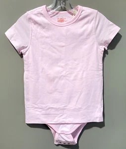 Cat & Jack Medium 7/8 Pink Bodysuit w/ Attached Tee Snap Bottom & Middle Access - Picture 1 of 5
