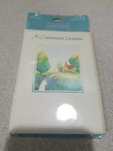 HALLMARK PACK OF 8 CONFIRMATION INVITATIONS CHURCH NEW SEALED - Picture 1 of 2