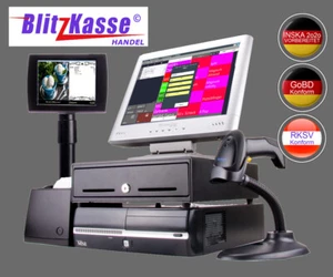 15"Touch Computerkasse Scannerkasse für Handel+IP Video Überwachung GRATIS - Bild 1 von 4