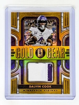 2023 Panini Gold Standard Gold Gear White Gold #GG-DC Dalvin Cook /49 Vikings - Image 1 of 2