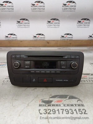 👉AUTORADIO LETTORE CD MP3 2014 SEAT IBIZA FR IV 6J0035156 C1 - Immagine 1 di 4