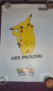 Pokemon 25: Pikachu. Póster promocional grande muy raro. 76x51cm. Nintendo. - Imagen 1 de 2