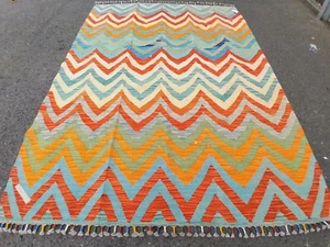Vegetable Dyed Handmade Afghan Tribal Pure Wool Chobi Kilim Rug 200x150 cm - Picture 1 of 7