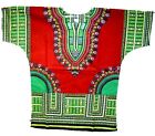 Dashiki Shirt Short Sleeve Colorful Cotton African Cultural Clothing W/ Pockets