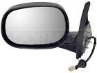 Mirror For 1999-01 Dodge Ram 1500 Van Left Side Power Black Foldaway Rectangular