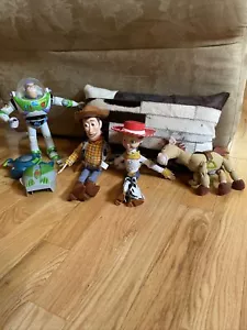 2001 Buzz Lightyear 2001/2 Jessie Pull String Woody Pull String and Bullseye, CC - Picture 1 of 12