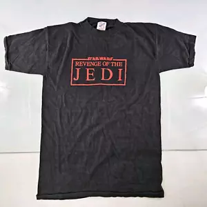 Vintage Star Wars REVENGE of the Jedi T-Shirt Mens Large RETURN ROTJ Promo Movie - Picture 1 of 10
