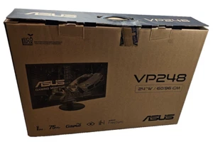 New ASUS VP248QG 24" TN 75Hz HD Gaming Monitor, 16:9, FreeSync, 1ms, HDMI/VGA/DP - Picture 1 of 3