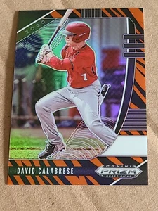 David Calabrese 2020 Panini Prizm Draft Picks Tiger Stripes 34/99 Baseball Card - Picture 1 of 10