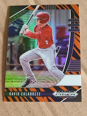 David Calabrese 2020 Panini Prizm Draft Picks Tiger Stripes 34/99 Baseball Card - Image 1 of 4