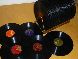 Schellackplatten 30 x SCHLAGER HITS TANZMUSIK f. GRAMMOPHON u PLATTENSPIELER 78N - Bild 1 von 1