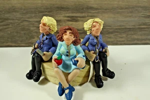 D Manning FAMILY OF FRIENDS shelf sitters. 2 beauticians 1 teacher - Picture 1 of 6