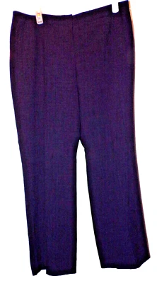 LeSuit High-Rise knit slacks Women's Size 18 Black gray straight leg lined R1R - Image 1 of 4