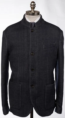 NWT ELEVENTY Platinum Special Edition Blue Wool Herringbone Jacket 42 (EU 52) - Image 1 of 4