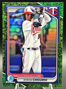 2024 Bowman Draft - Byron Chourio Green Grass /99 - Minnesota Twins #BDC-191 - Picture 1 of 2