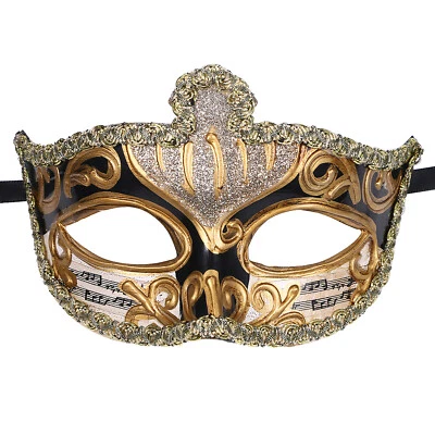 Máscara de Mascarada Veneciana para Hombres Mardi Gras Baile Fiesta Halloween Disfraz Máscara Foto 1 de 2