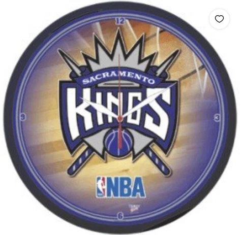 Sacramento Kings NBA Wall Clock Gifts or Decor Fam Cave Official Licensed Cover