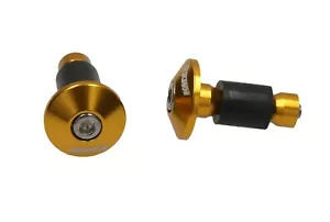Kmx24 Universel Extrémité Du Guidon pour Motocross Enduro Supermoto Scooter Or - Bild 1 von 1