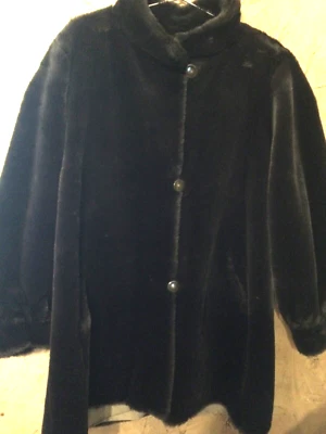 Abrigo de piel sintética reversible MARVIN RICHARDS talla grande Foto 1 de 4