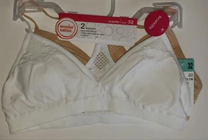 Girls Bras Teens Child Set of 2 Bralettes Size 32 Seamless - Picture 1 of 5