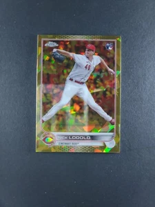 2022 Topps Chrome Sapphire Nick Lodolo #US298 Gold Refractor 01 /50 Rookie RC - Picture 1 of 4