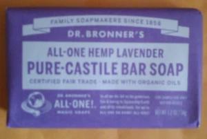 Dr. Bronner's All-One Hemp Lavender Pure Castille Bar Soap - 1.2 OZ. - Picture 1 of 1