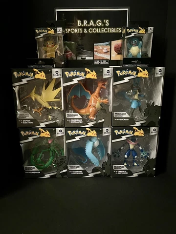 Pokemon Select Articulated Complete Set-6 Figures + Pikachu & Squirtle! 🔥 Cover