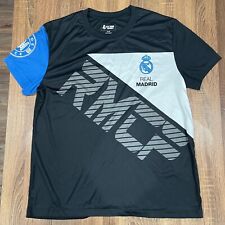 Real Madrid Soccer Jersey Training Black NWT By HKY Size XL DESDE 1902