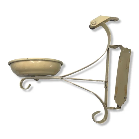 Vintage Salvaged Kerosene Gas Lamp Sconce Bracket Restoration Farmhouse Swivel Cover