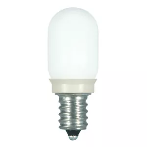 Satco S9176 Frosted LED 0.8W =1.5W 120V T6 Candelabra E12 2700K Warm White - Picture 1 of 4