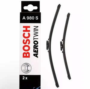 Bosch Front Wiper Blades A980S FOR BMW X5 / VW Passat / Golf / Scirocco etc - Picture 1 of 1