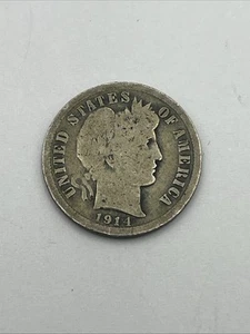 1914 Barber Dime 90% Silver - Picture 1 of 2