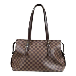 LOUIS VUITTON Tote Bag N51119 Damier canvas Damier Chelsea used - Picture 1 of 10