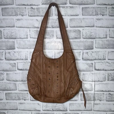 Bolsa de mão Cabin Creek marrom ferramenta couro floral em relevo bolsa de mão ocidental - Imagem 1 de 4