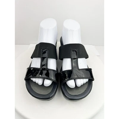 Cole Haan NikeAir Mujer Talla 9B Sandalias de Plataforma Negras Sin Cordones Cuña Cuero Foto 1 de 4