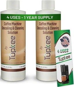 Coffee Machine Descaler Descaling Cleaning Solution - 2 Uses Per Bottle - 2 Pack - Picture 1 of 8