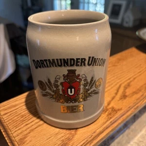 Dortmunder Union Bier 0.5 Ltr German Ceramic Beer Stein Ambert - Picture 1 of 6