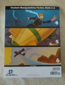 New BJU Press Math Student Manipulatives Packet Grade 4 5 6. Third edition.  - Imagen 1 de 8
