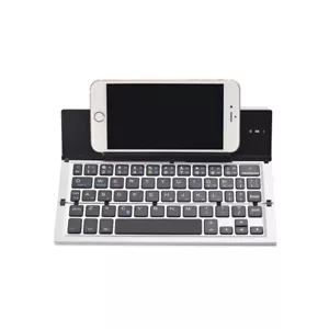 Wireless Bluetooth keyboard foldable Rechargeable Supportable ultrathin Portable - Picture 1 of 16