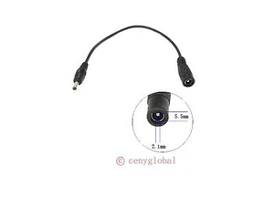Global Buchse auf Stecker Endstecker DC Netzkabel Kabel Stecker Adapter Konverter - Bild 1 von 8