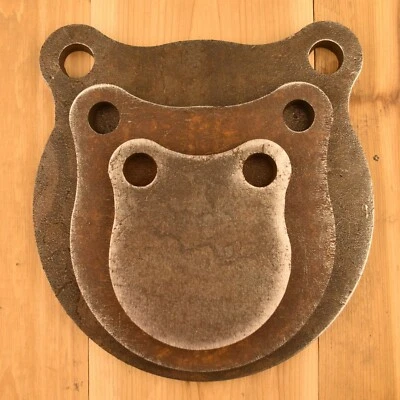 HDSTEELTARGETS 1/2" AR500 Shooting Targets 4" 6" 8" Gongs Set of THREE