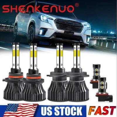For Suzuki Grand Vitara 2006-2013 LED Headlight Fog Light Bulbs Combo Mega White - Image 1 of 4