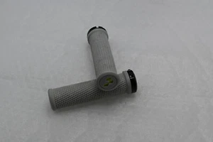 Fahrradgriffe CUBV Race Alu-Schraubklemme, Grau/Gelb - Bild 1 von 3