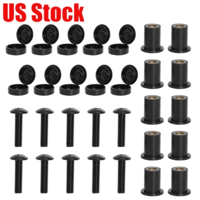 For Arctic Cat Snowmobile Windshield Mounting Screw, Expansion Nuts Caps Kit - Image 1 of 4