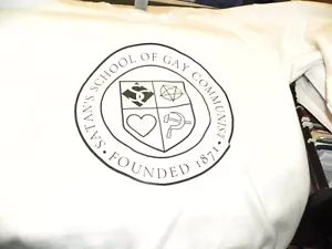 Satan's School of Gay Communism Sweatshirt White (Smith College Massachusetts) - Picture 1 of 2